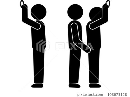 火車上猥褻事件的象形圖 108675128