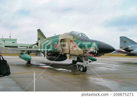 Air Self-Defense Force reconnaissance aircraft RF-4E on display Air Self-Defense Force reconnaissance aircraft RF-4E on display 108675271
