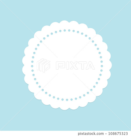 可愛的圓形框架/背景材料,如花邊紙 可愛的圓形框架/背景材料,如花邊紙 108675323