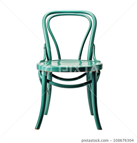 a mint chair isolated 108676304
