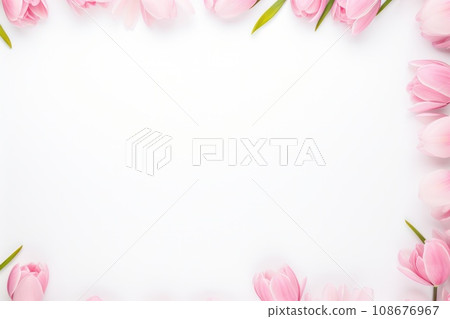 spring floral background with copy space spring floral background with copy space 108676967