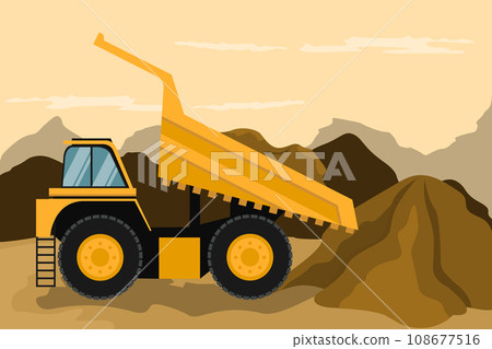 Mining truck doing construction and mining 108677516