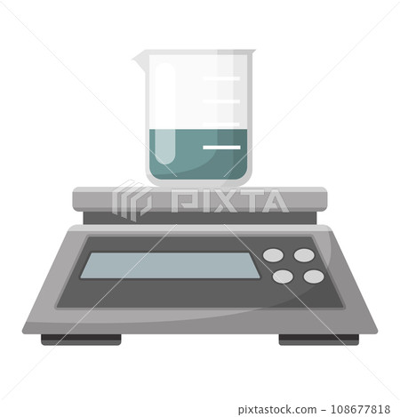 Laboratory equipment, balance and beaker 108677818