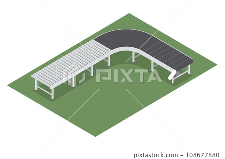 Conveyor belt design with rollers for industry Conveyor belt design with rollers for industry 108677880