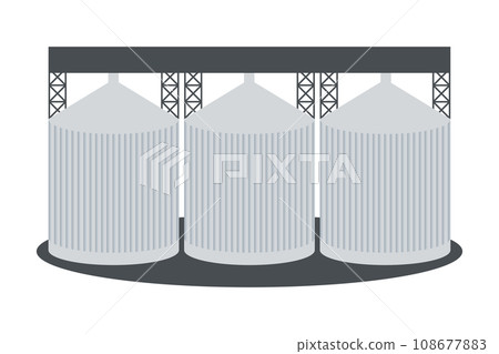 Vector design of milling industry building 108677883