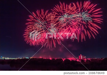 Nagareyama, Misato Fireworks Festival Photographed from Nagareyama 108678649