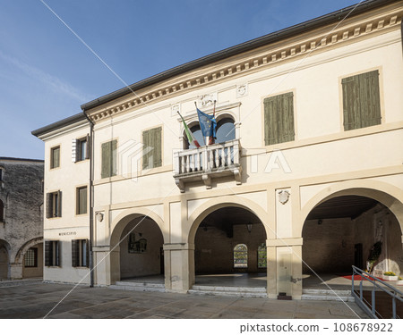 the municipality building in Portobuffole, Italy 108678922