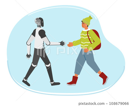 Robot People Joint work AI Collaboration Teamwork 108679066