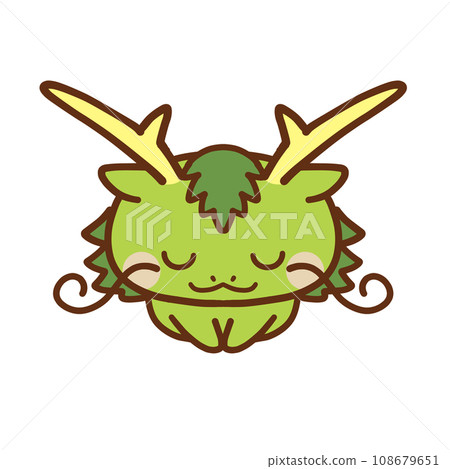 一條雙頭龍坐直，雙手搭在手上。 108679651