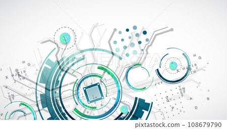 Abstract background on technological and scientific topics. CPU concept. Abstract background on technological and scientific topics. CPU concept. 108679790