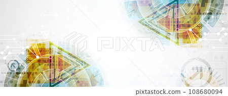 Abstract color digital communication technology background. Abstract color digital communication technology background. 108680094