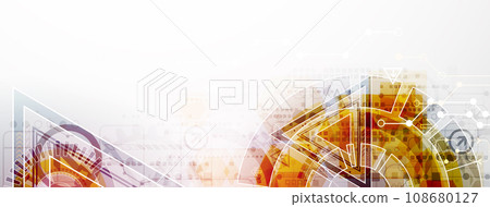 Abstract color digital communication technology background. 108680127
