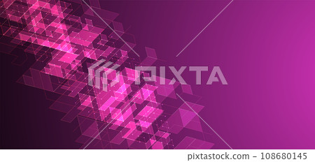 Vector illustration. Digital technology and engineering isometric background. 108680145