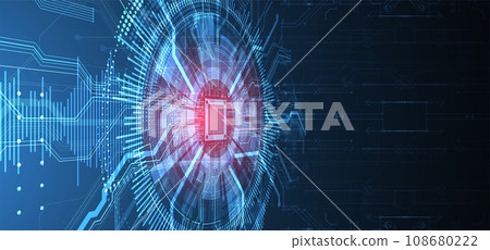Abstract background on technological and scientific topics. CPU concept. Vector Abstract background on technological and scientific topics. CPU concept. Vector 108680222