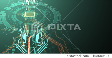 Abstract background on technological and scientific topics. CPU concept. Abstract background on technological and scientific topics. CPU concept. 108680304
