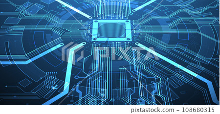 Abstract background on technological and scientific topics. CPU concept. Abstract background on technological and scientific topics. CPU concept. 108680315
