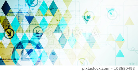 Abstract color digital communication technology background. 108680498