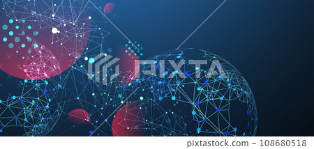 Abstract technology sphere background. Global network concept. Abstract technology sphere background. Global network concept. 108680518