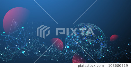 Abstract technology sphere background. Global network concept. Abstract technology sphere background. Global network concept. 108680519