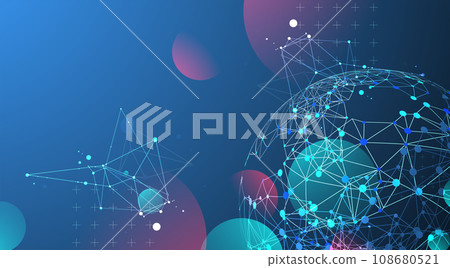 Abstract technology sphere background. Global network concept. Abstract technology sphere background. Global network concept. 108680521