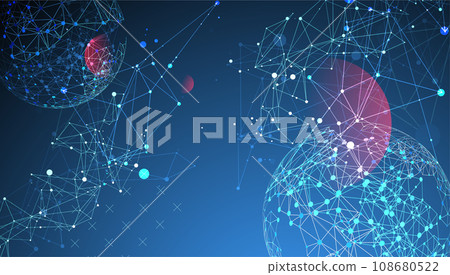 Abstract technology sphere background. Global network concept. Abstract technology sphere background. Global network concept. 108680522