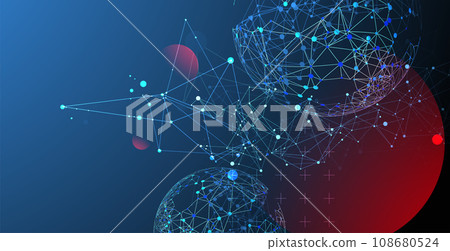 Abstract technology sphere background. Global network concept. Abstract technology sphere background. Global network concept. 108680524