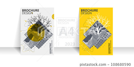 Brochure template flyer background for business design in A4 proportion. Brochure template flyer background for business design in A4 proportion. 108680590