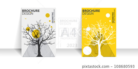Brochure template flyer background for business design in A4 proportion. Brochure template flyer background for business design in A4 proportion. 108680593