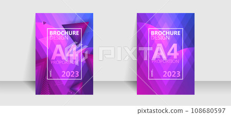 Brochure template flyer background for business design in A4 proportion. Brochure template flyer background for business design in A4 proportion. 108680597