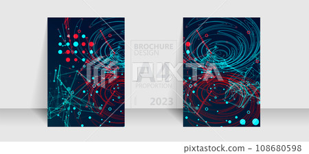 Brochure template flyer background for business design in A4 proportion. Brochure template flyer background for business design in A4 proportion. 108680598