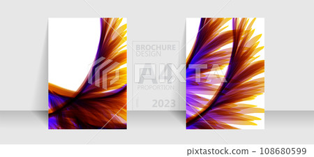 Brochure template flyer background for business design in A4 proportion. Brochure template flyer background for business design in A4 proportion. 108680599