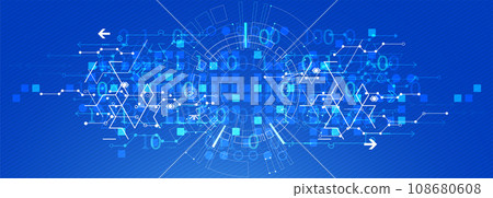Abstract technology concept. Circuit board, high computer color background. Vector illustration with space for content, web - template, business tech presentation. Abstract technology concept. Circuit board, high computer color background. Vector illustration with space for content, web - template, business tech presentation. 108680608