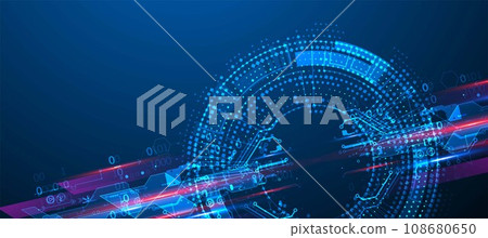 Abstract technology concept. Circuit board, high computer background. Vector illustration with space for content, web - template, business tech presentation. Abstract technology concept. Circuit board, high computer background. Vector illustration with space for content, web - template, business tech presentation. 108680650