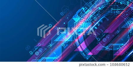 Abstract technology concept. Circuit board, high computer background. Vector illustration with space for content, web - template, business tech presentation. Abstract technology concept. Circuit board, high computer background. Vector illustration with space for content, web - template, business tech presentation. 108680652