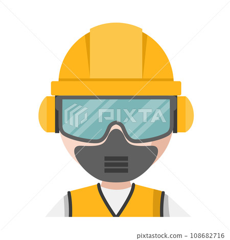 Vector design of personal protective equipment for work 108682716