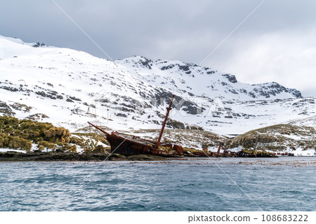 South Georgia Island: Ruined whaling ship 108683222