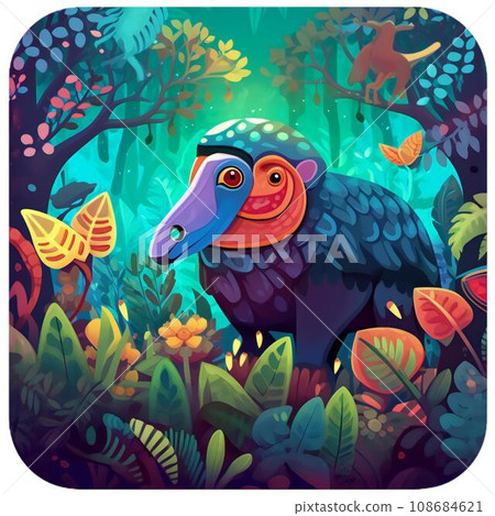 Mysterious animal illustration 108684621