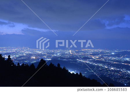 米野山展望台的夜景(福岡縣) 米野山展望台的夜景(福岡縣) 108685583