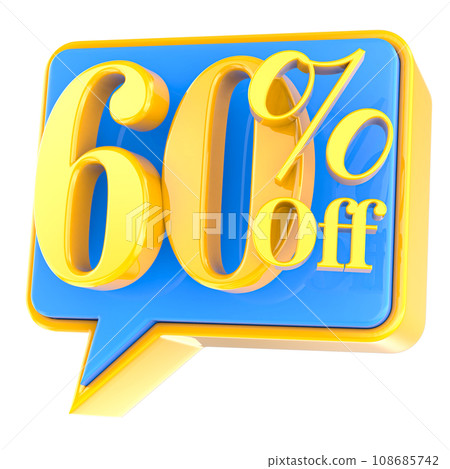 sale big square sticker isolated on white sale big square sticker isolated on white 108685742