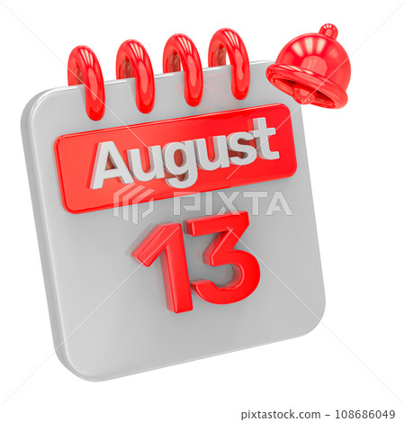 icon calendar 3d render Number 3D Render 108686049