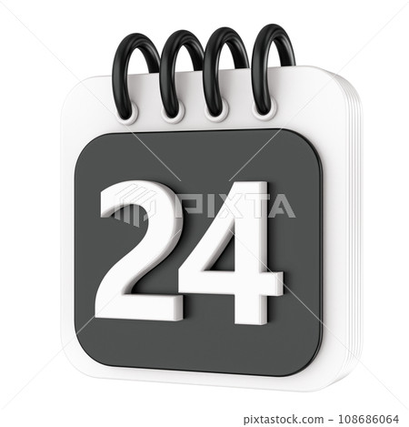 icon calendar 3d render Number 3D Render icon calendar 3d render Number 3D Render 108686064