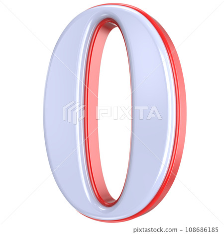 Font Number 3D Render Font Number 3D Render 108686185