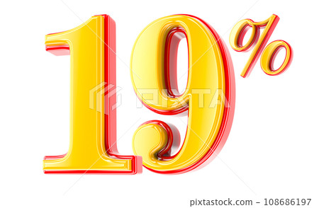 Font Number 3D Render Font Number 3D Render 108686197