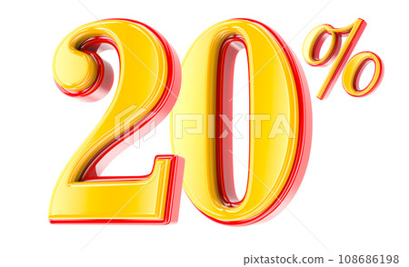 Font Number 3D Render Font Number 3D Render 108686198