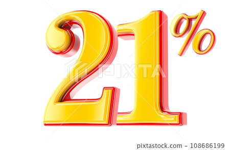 Font Number 3D Render Font Number 3D Render 108686199