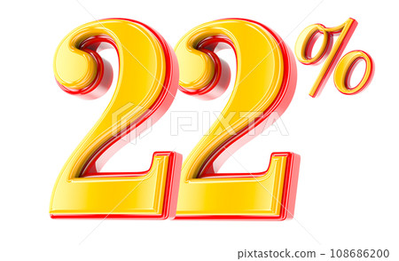 Font Number 3D Render Font Number 3D Render 108686200