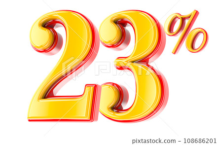 Font Number 3D Render Font Number 3D Render 108686201