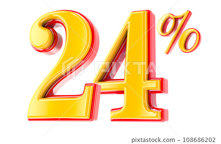 Font Number 3D Render 108686202
