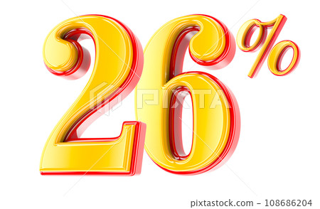 Font Number 3D Render Font Number 3D Render 108686204