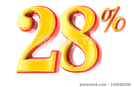 Font Number 3D Render 108686206